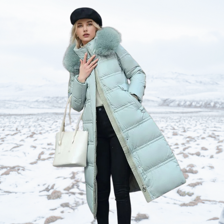 Dorinda faux fur collar winter coat – image 7