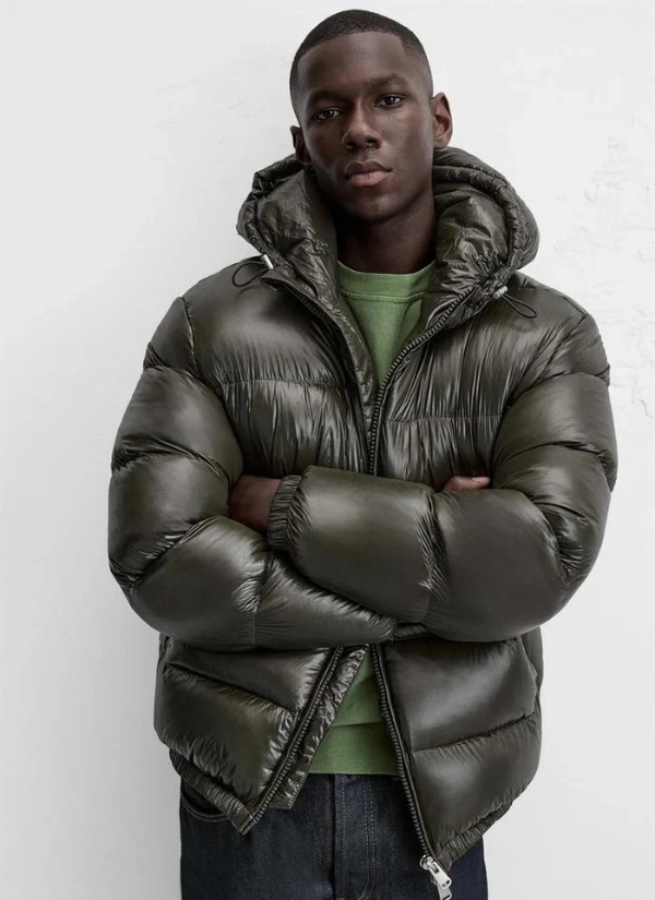 Alda hip length hooded puffer jacket – image 5