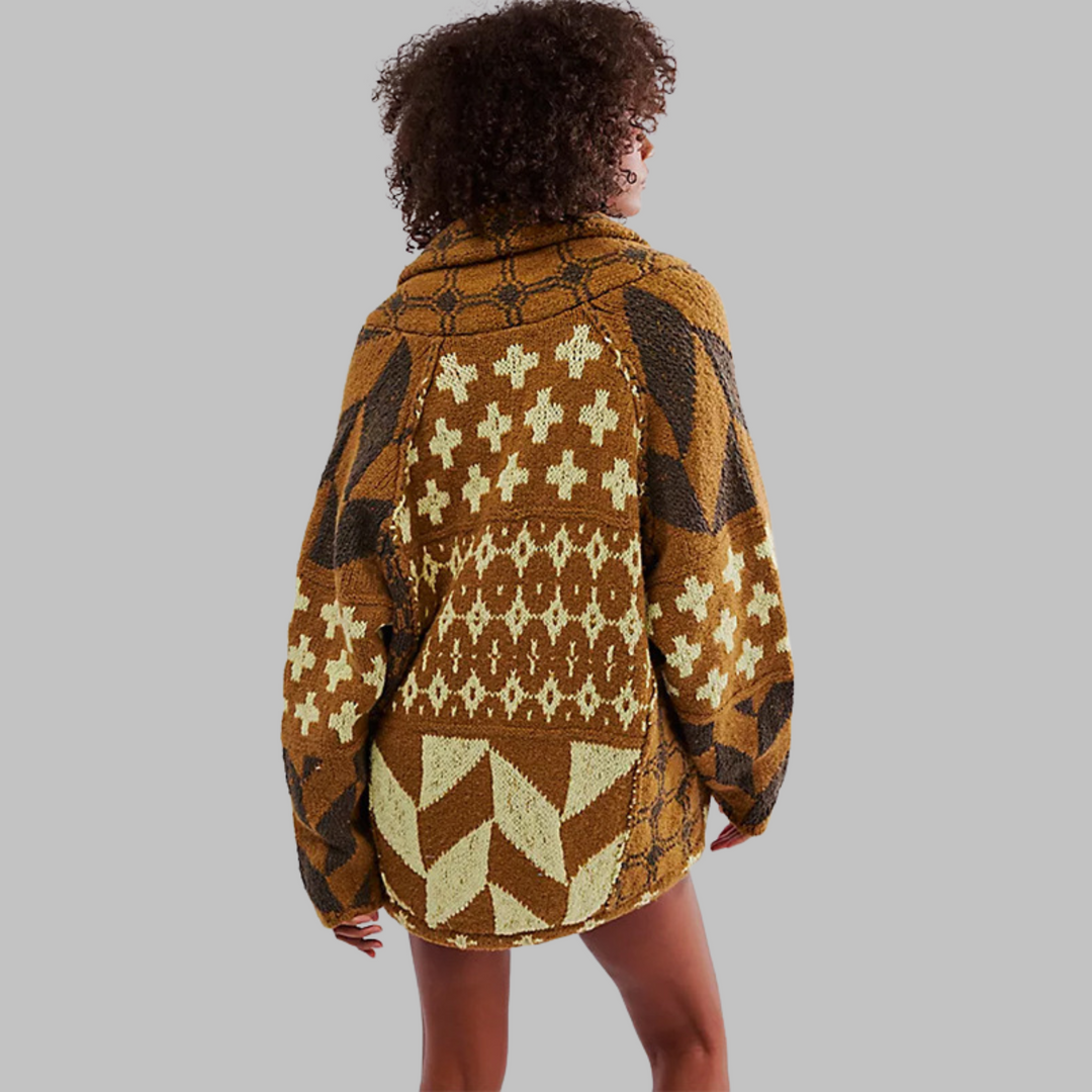 Evie oversized button cardigan sweater – image 4