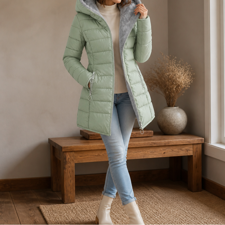 Pandora longline hooded puffer coat – image 4