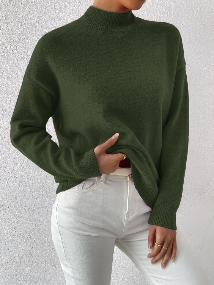 Lowri high neck knitted jumper – image 29
