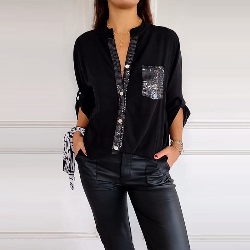 Sophia sequin detail blouse