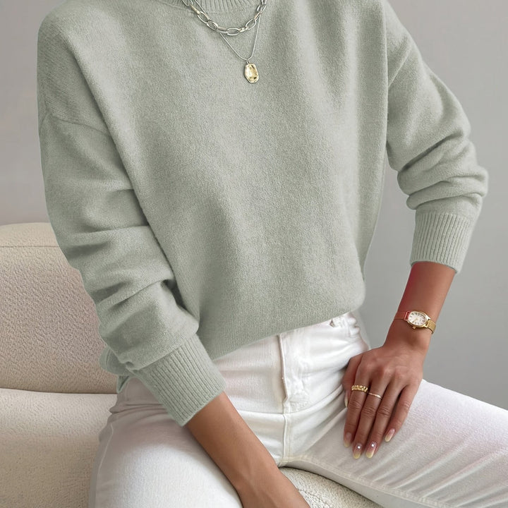 Lowri high neck knitted jumper – image 53