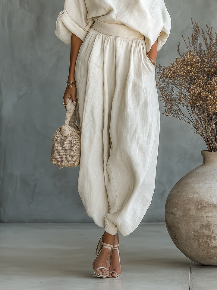 Lisa off shoulder top and tapered trouser set – image 8