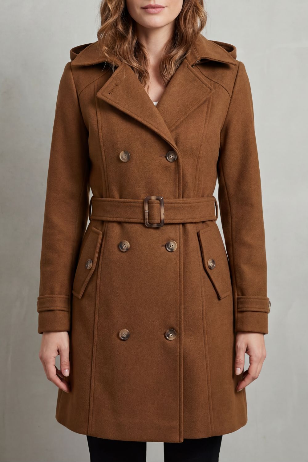 Heddwen tailored hooded trench coat – image 6
