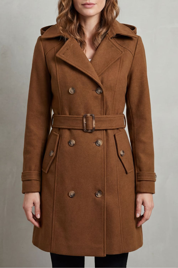 Heddwen tailored hooded trench coat – image 6