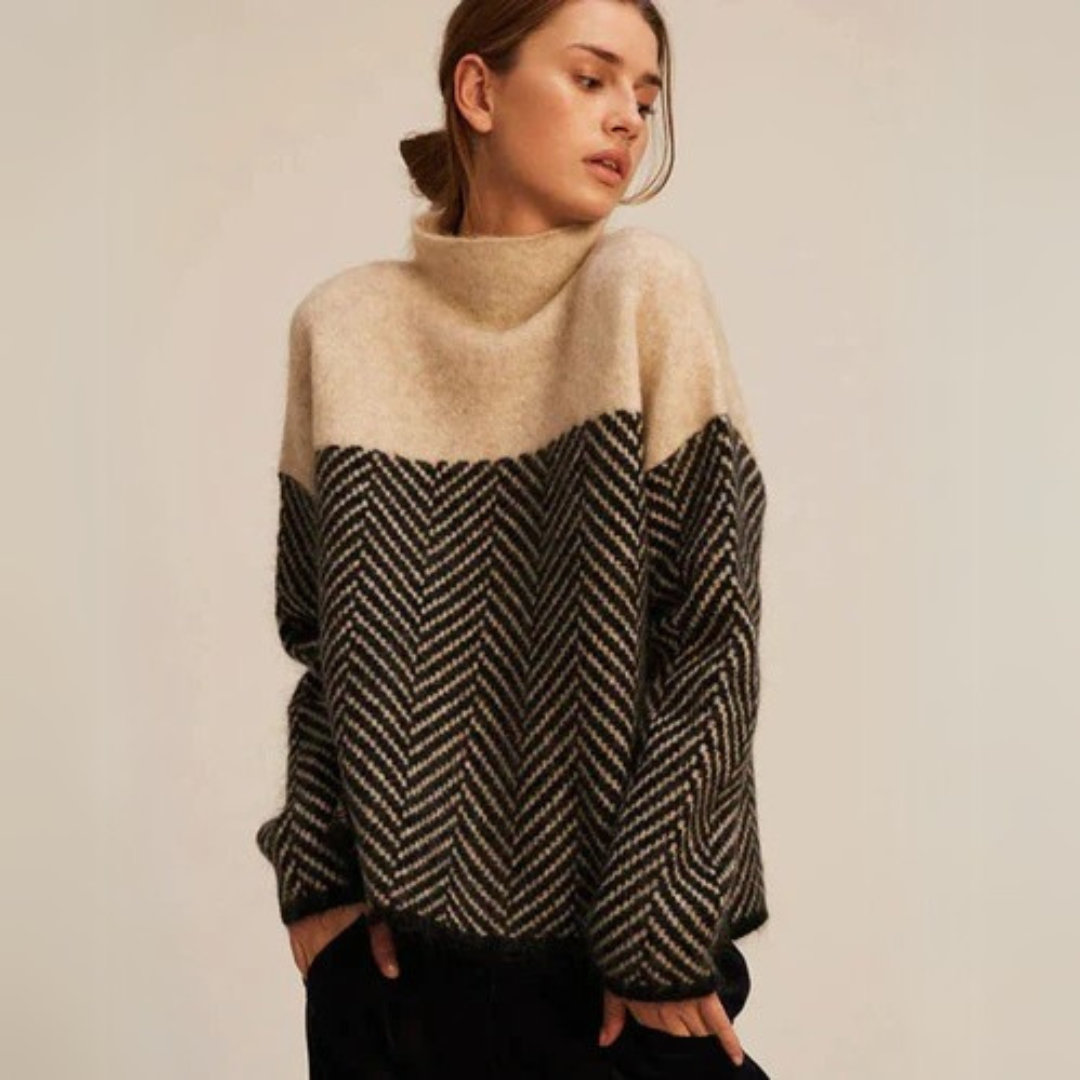 Mererid fine knit roll neck jumper