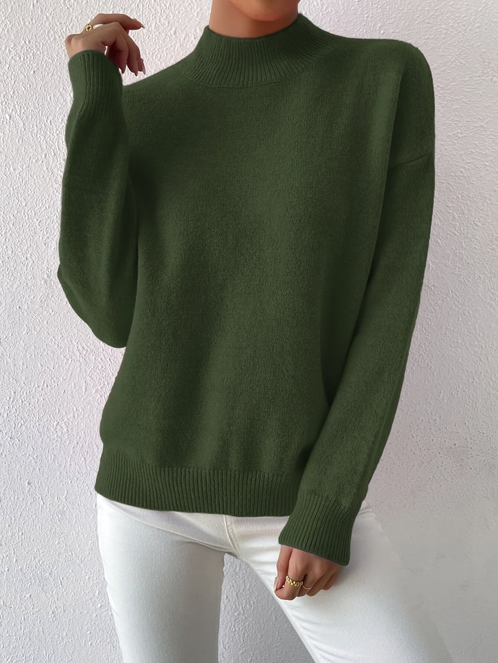 Lowri high neck knitted jumper – image 28