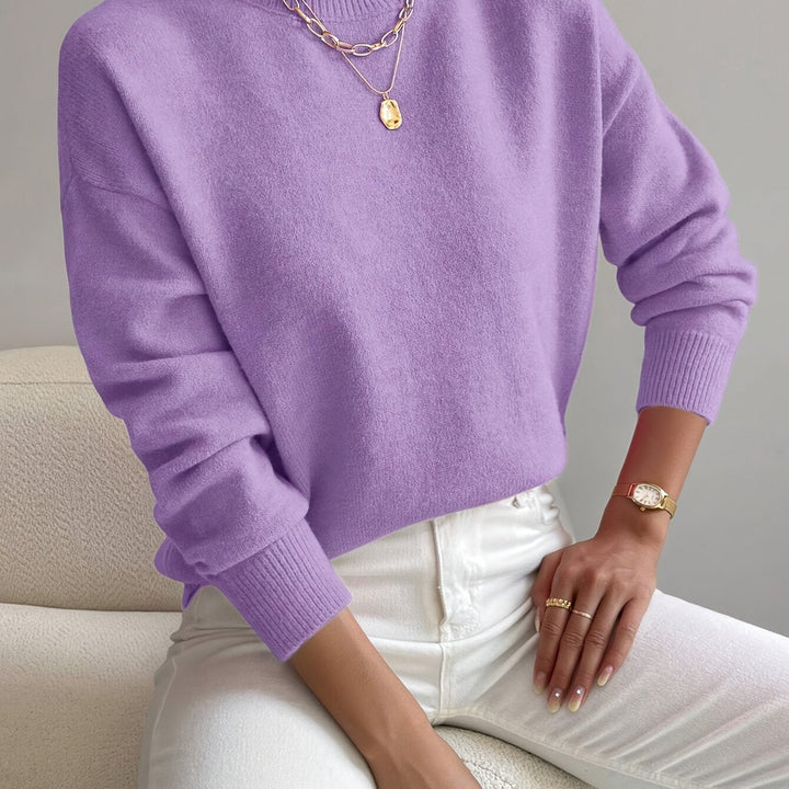 Lowri high neck knitted jumper – image 50