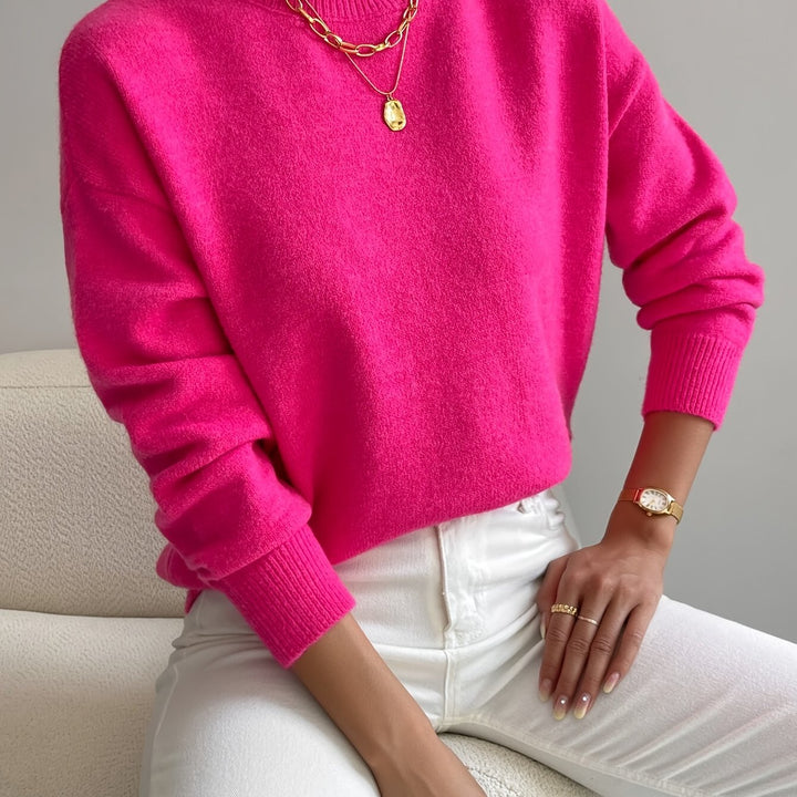 Lowri high neck knitted jumper – image 7