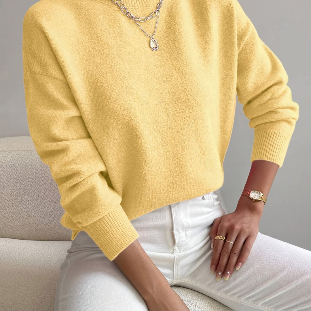 Lowri high neck knitted jumper – image 41