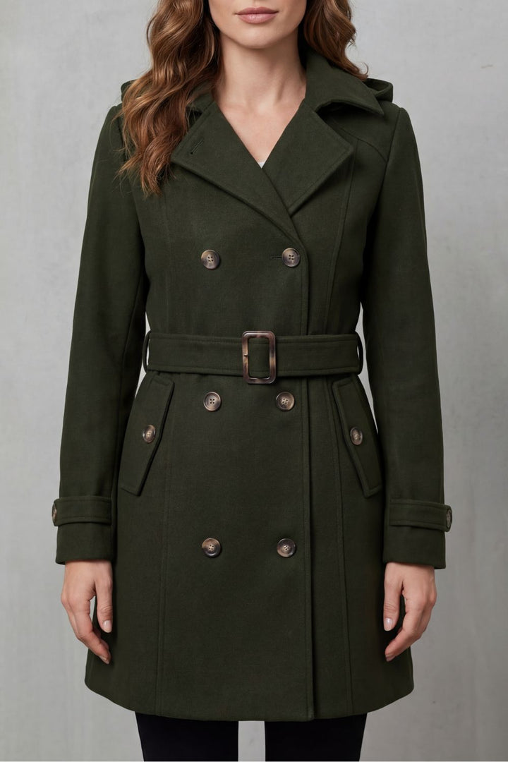Heddwen tailored hooded trench coat – image 7