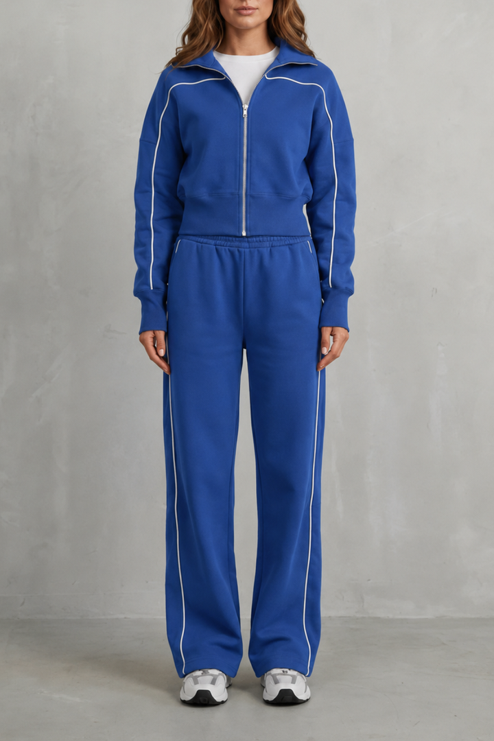 Annis zip up cardigan and wide leg trouser set – image 7