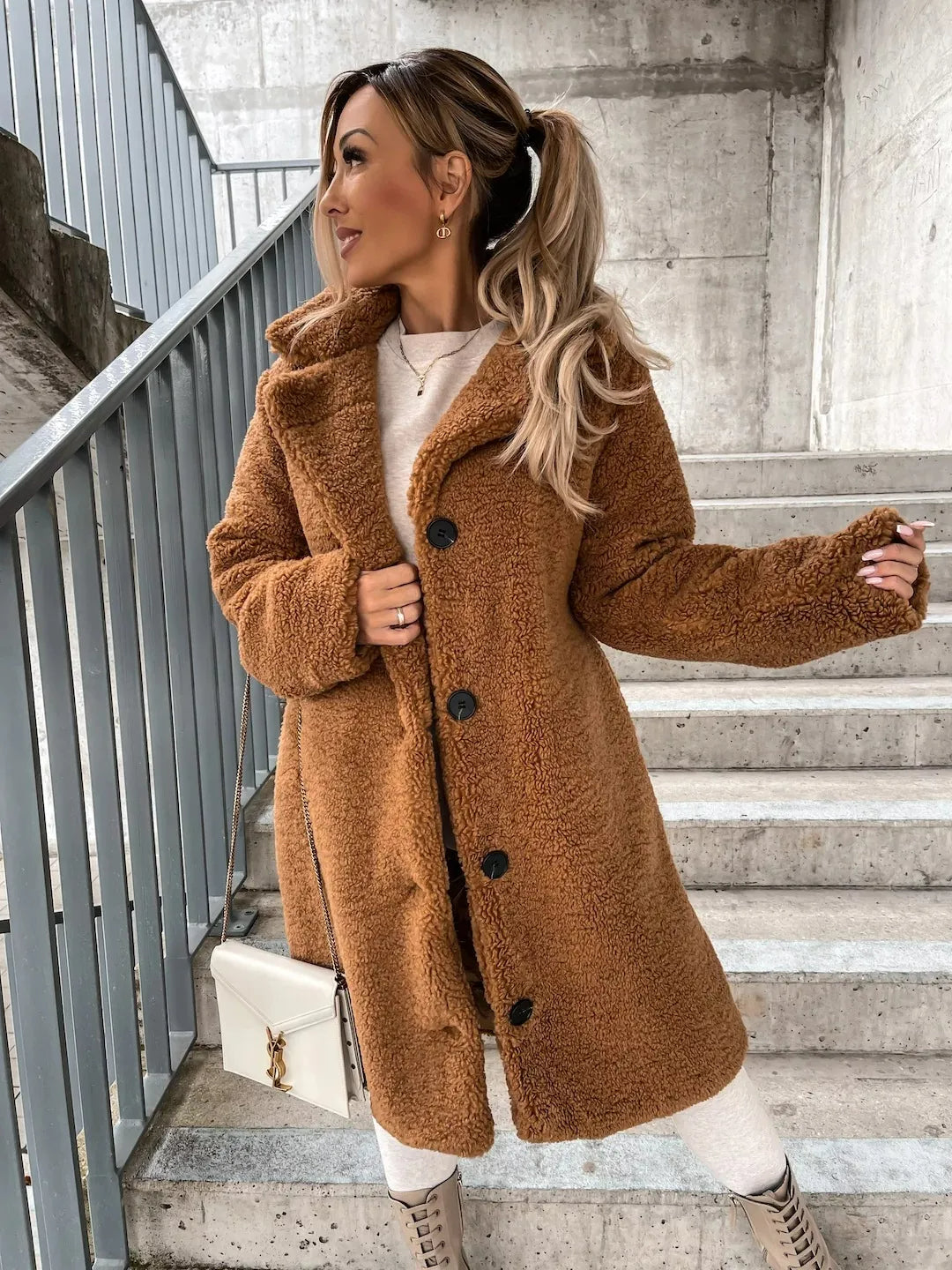Juliana plush trench coat – image 2