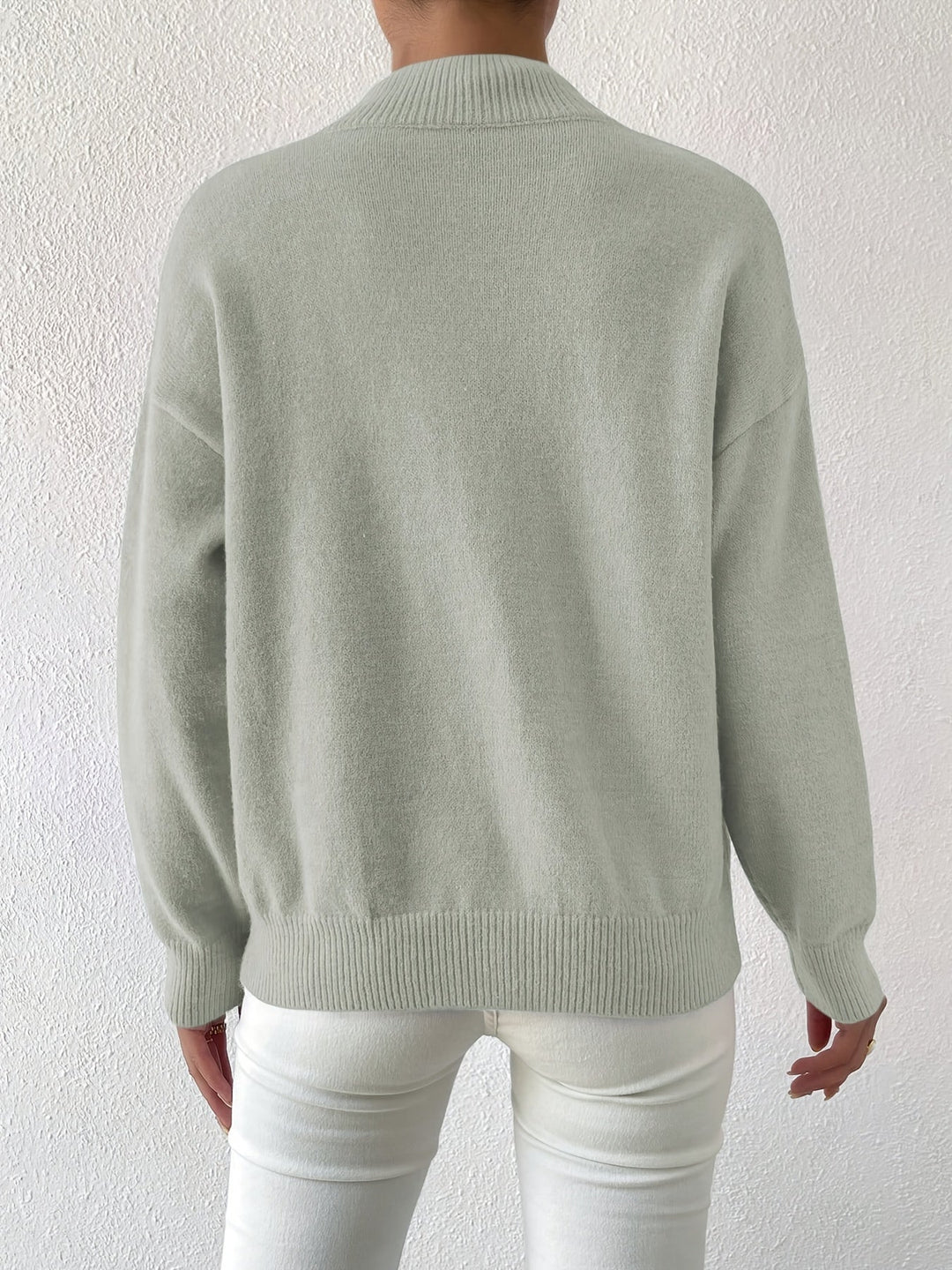 Lowri high neck knitted jumper – image 46