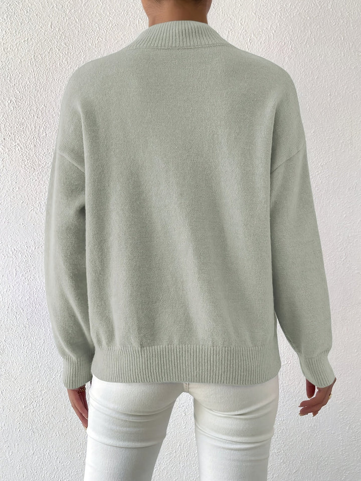 Lowri high neck knitted jumper – image 46