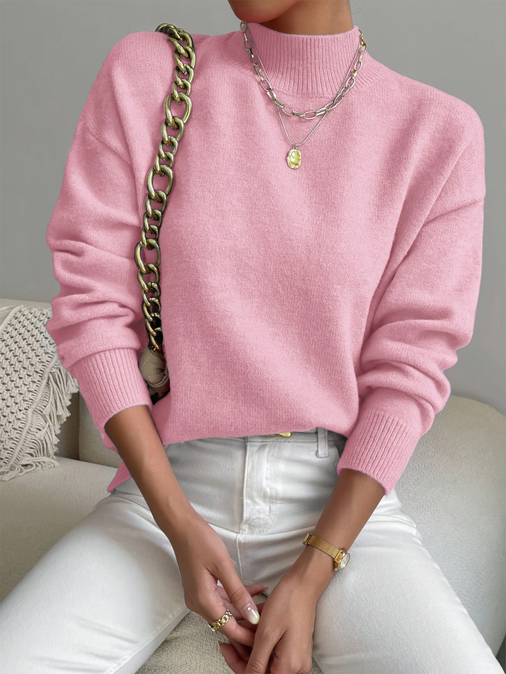 Lowri high neck knitted jumper – image 38