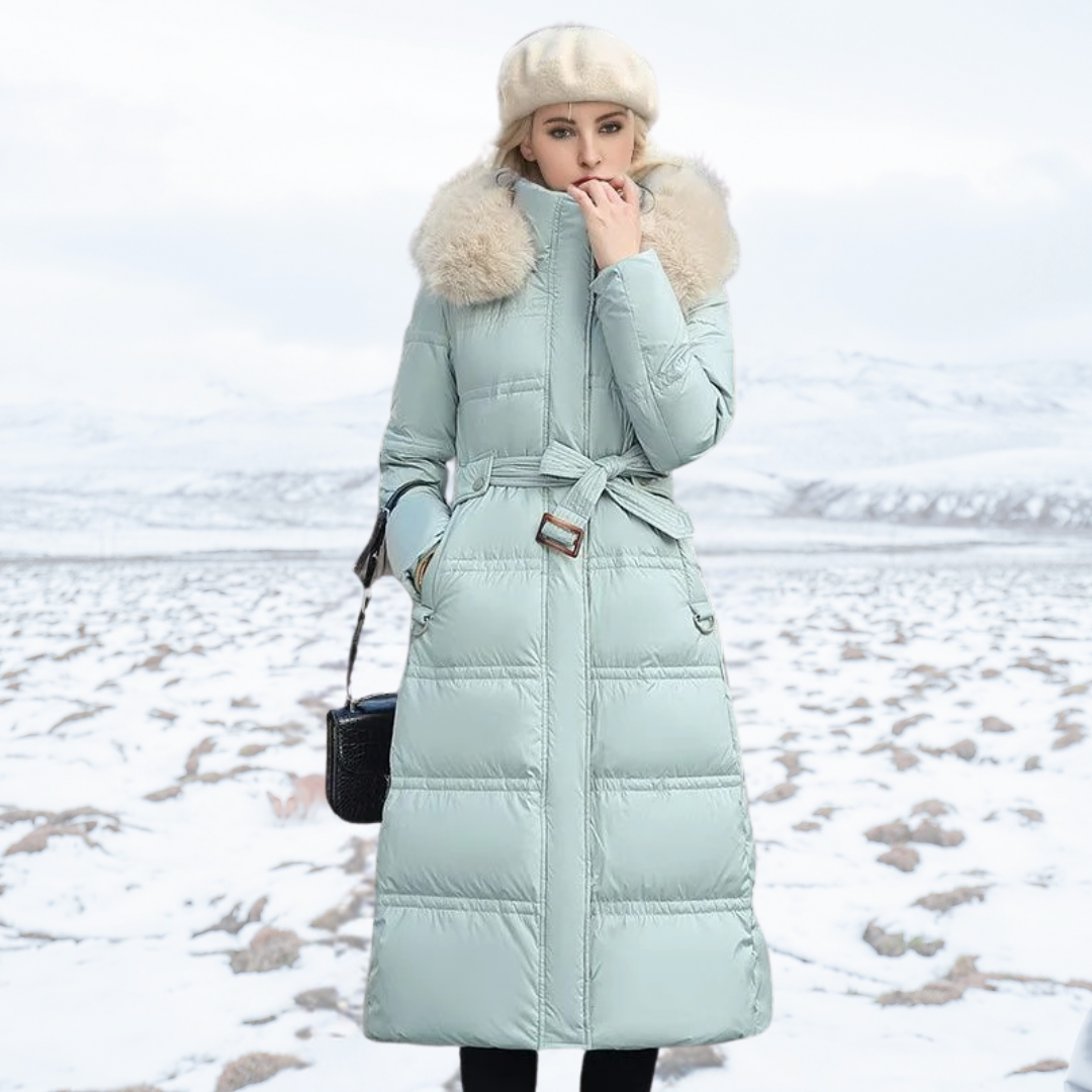 Dorinda faux fur collar winter coat – image 4