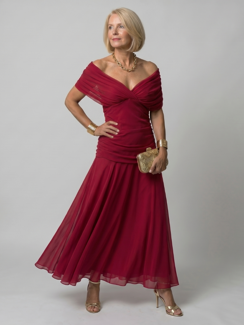 Arabella off shoulder midi dress – image 8