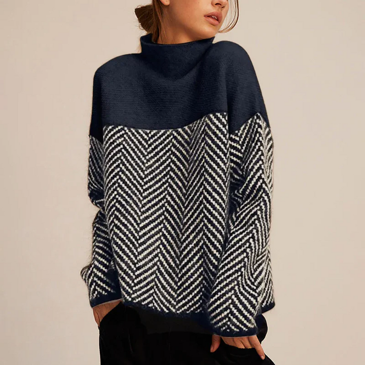 Mererid fine knit roll neck jumper – image 2
