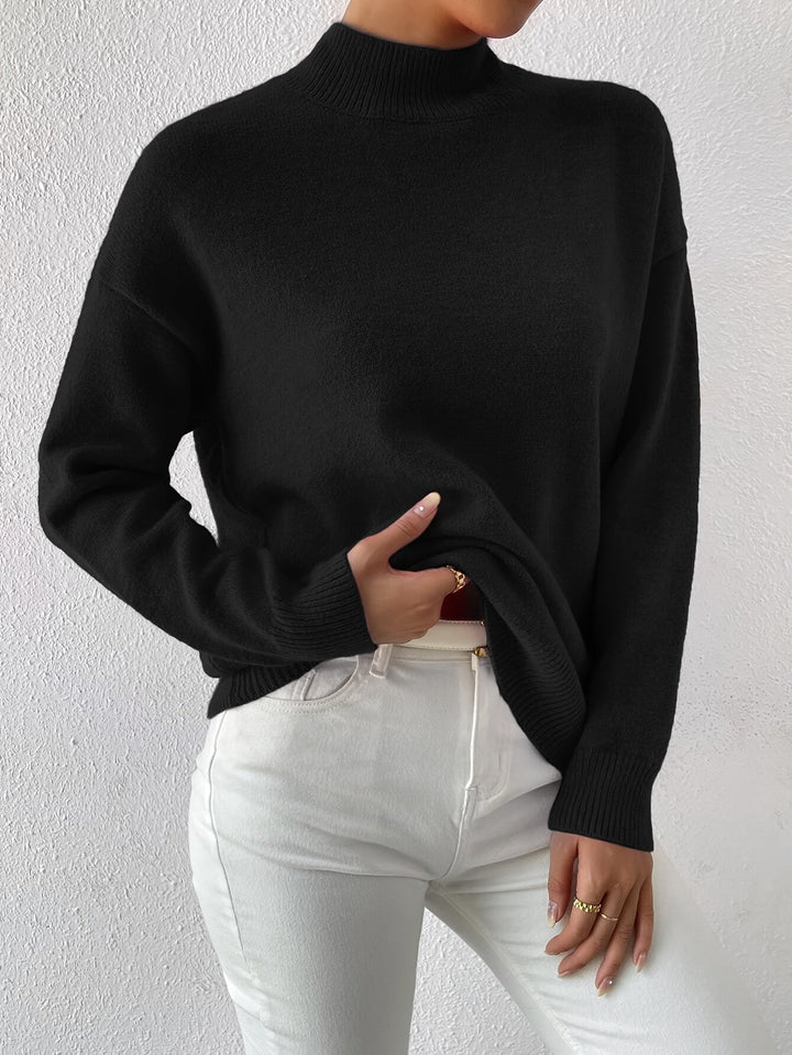 Lowri high neck knitted jumper – image 4