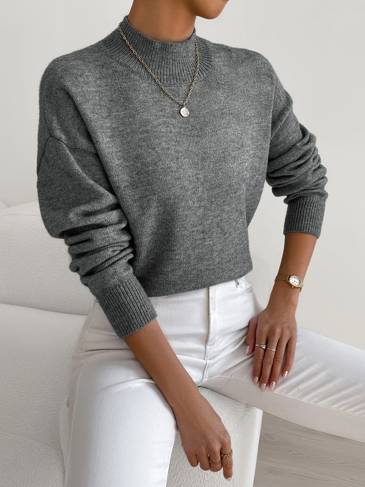 Lowri high neck knitted jumper – image 19