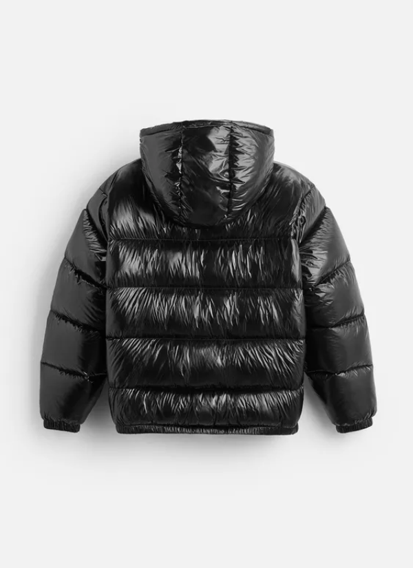Alda hip length hooded puffer jacket
