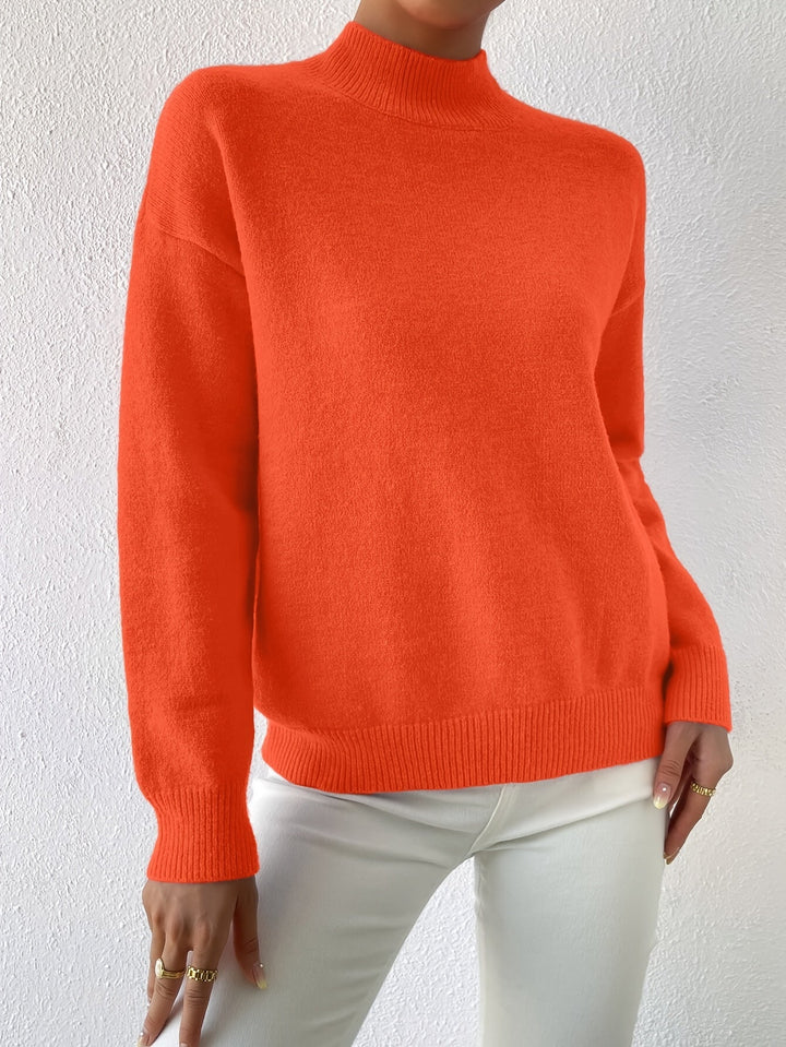 Lowri high neck knitted jumper – image 16