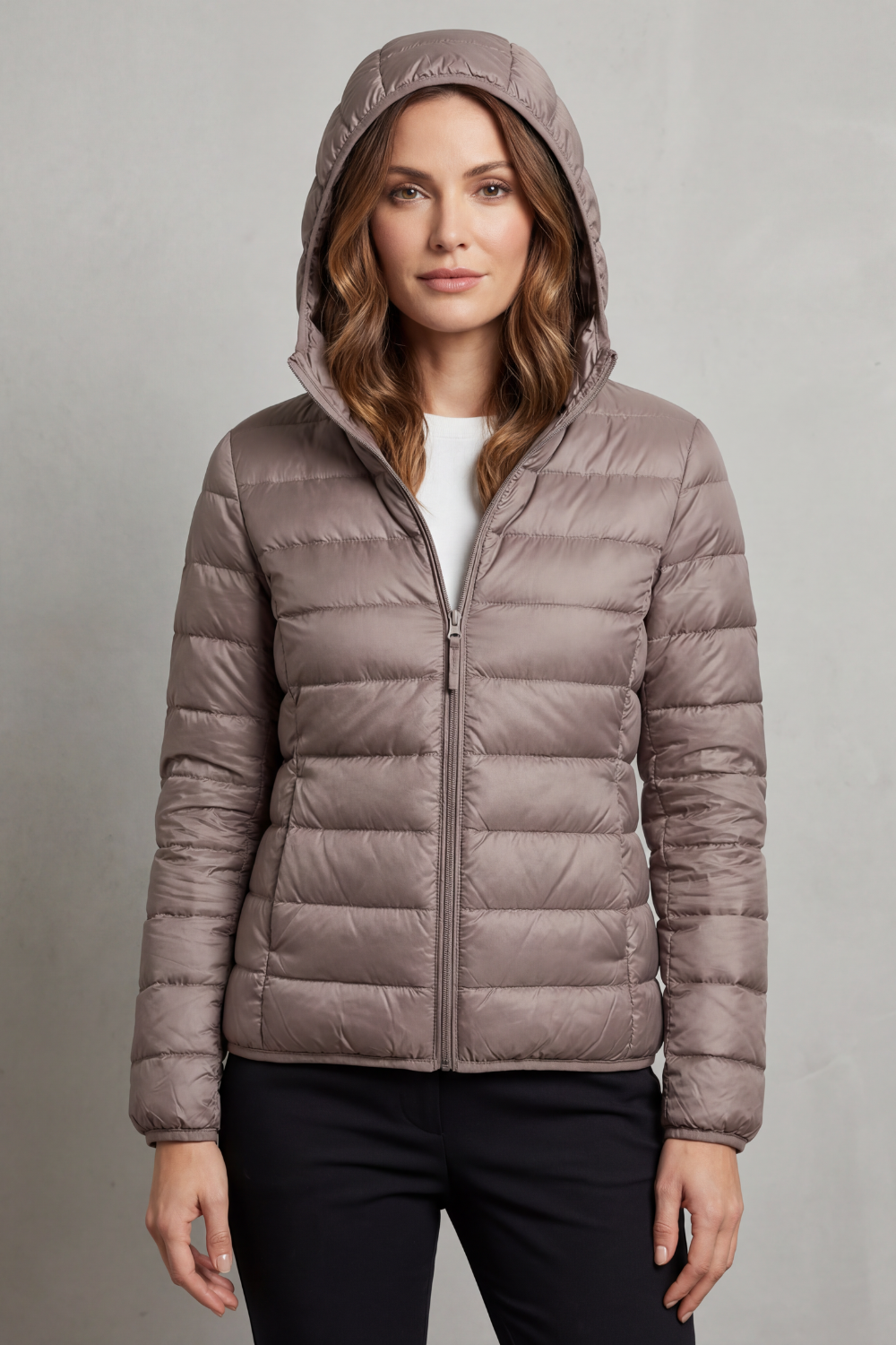 Fleur packable hooded puffer jacket – image 2