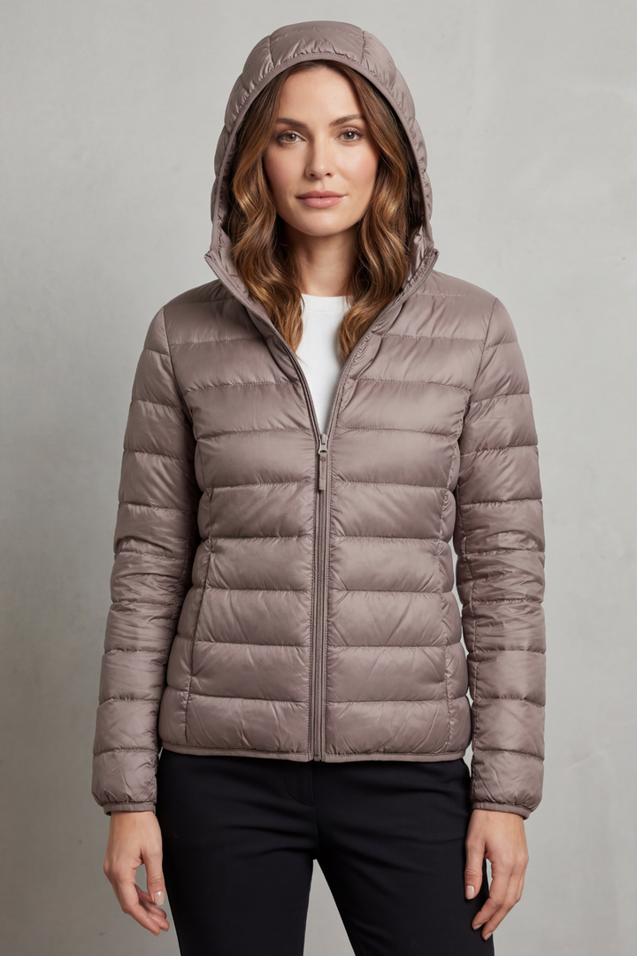Fleur packable hooded puffer jacket – image 2