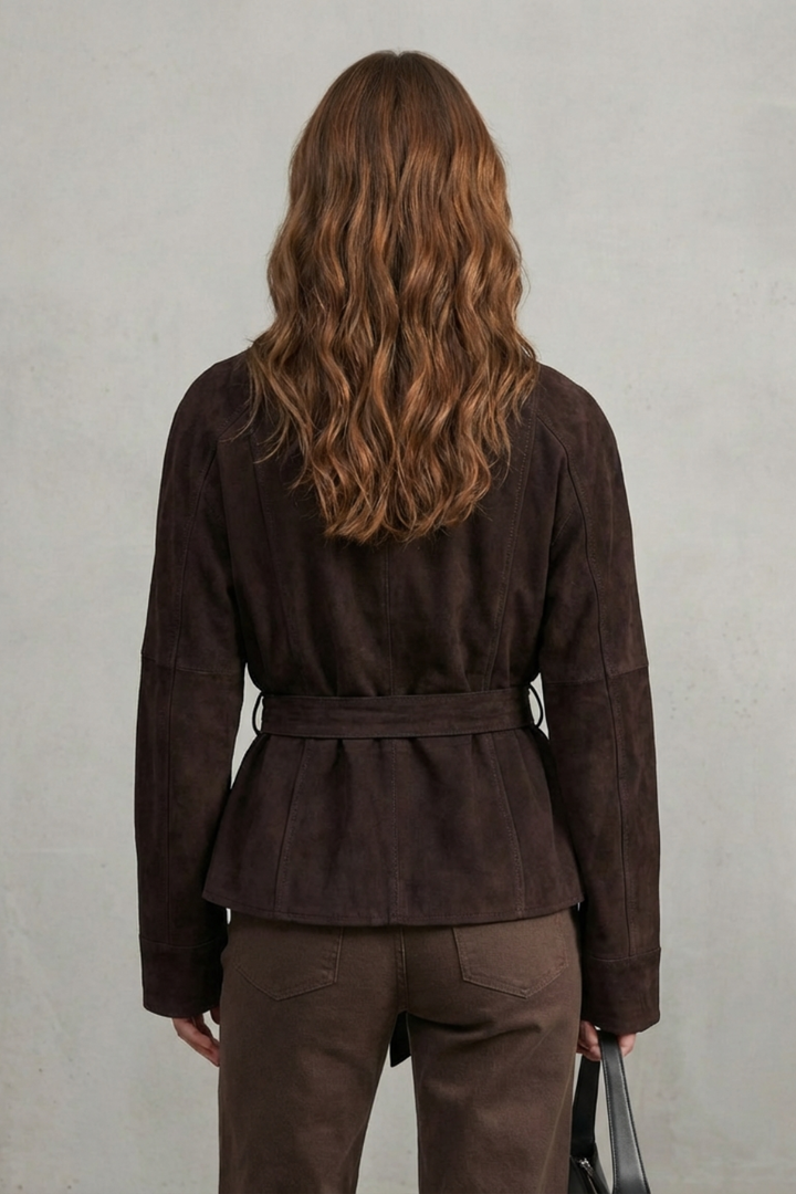 Tara cropped double breasted jacket – image 4