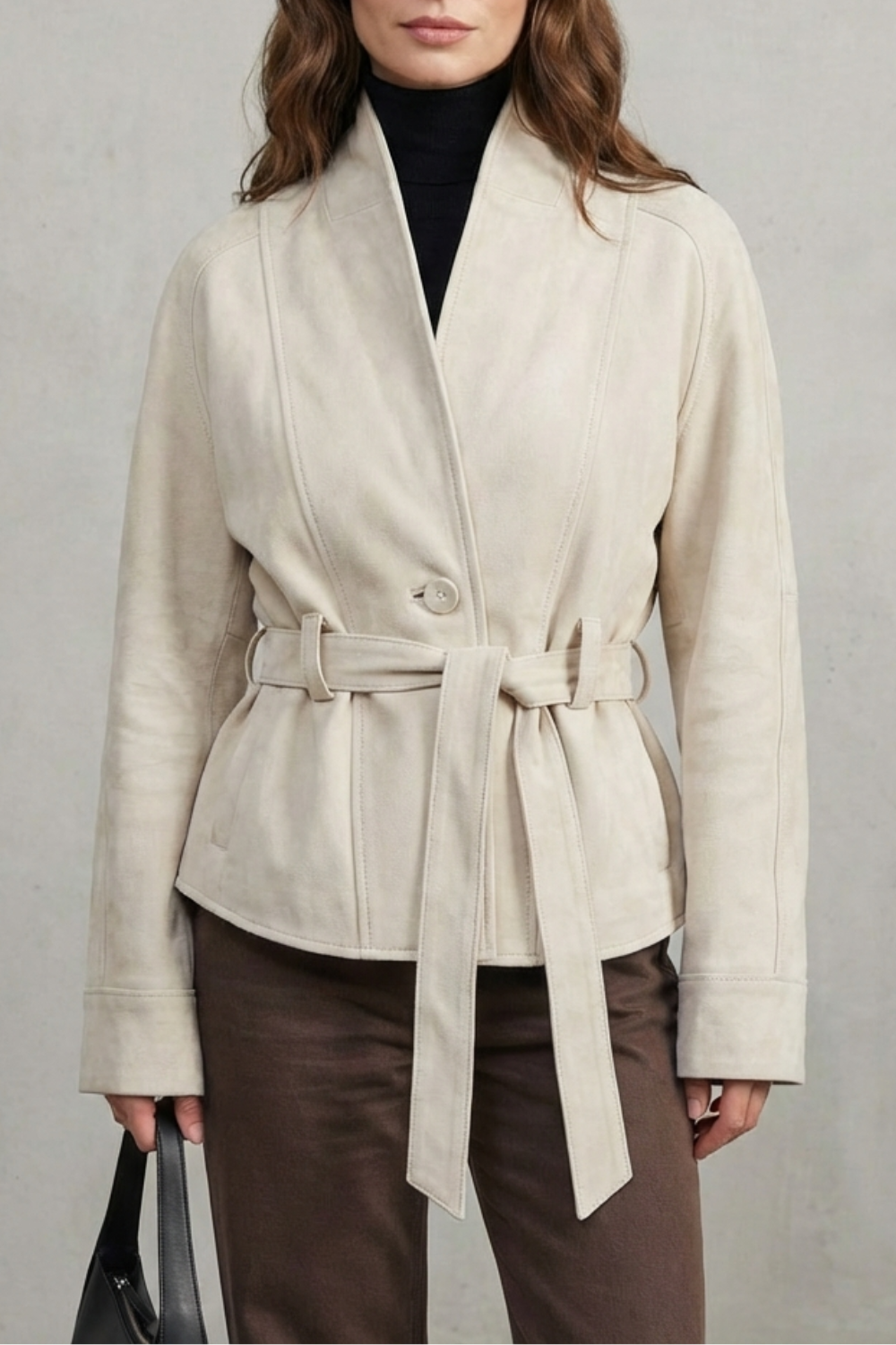 Tara cropped double breasted jacket – image 5