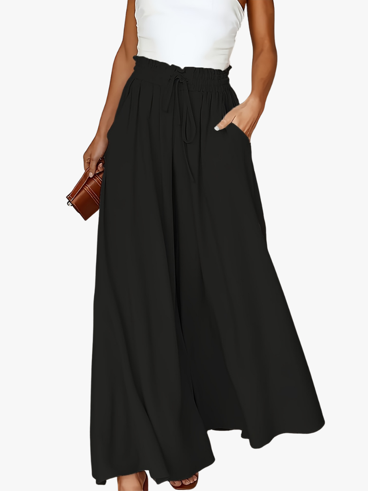 Jocasta high waisted tailored wide leg trousers