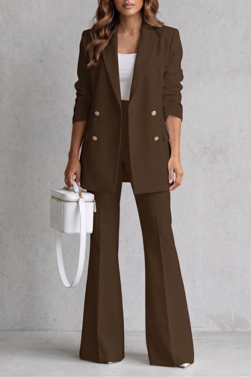 Verity double breasted blazer and trouser suit – image 11