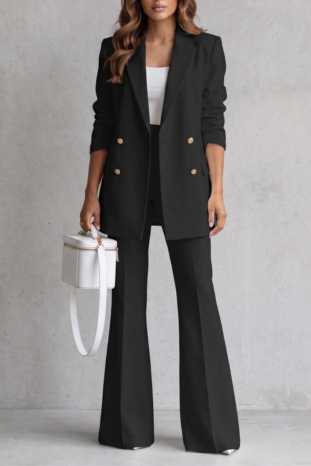 Verity double breasted blazer and trouser suit – image 5