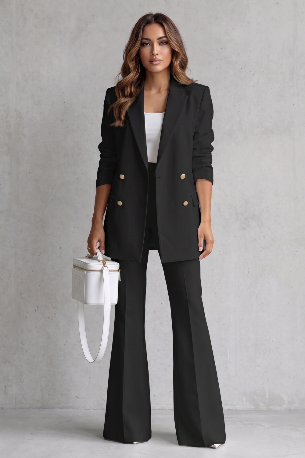 Verity double breasted blazer and trouser suit – image 6