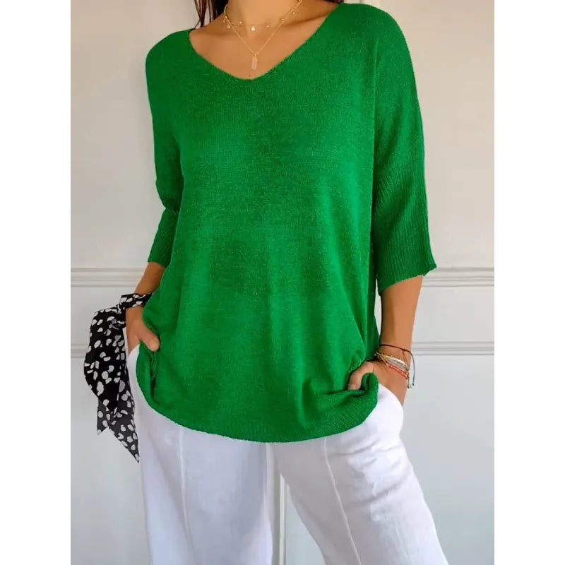 Clemence v neck knit top – image 9