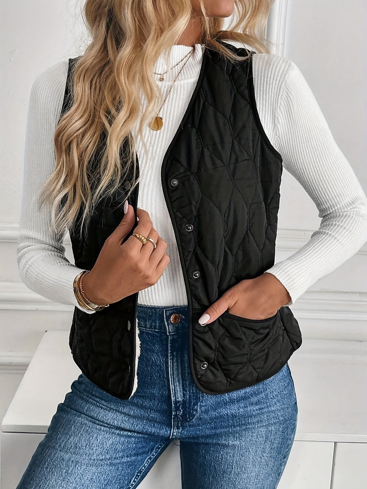 Tallulah reversible quilted gilet with sherpa lining – image 3