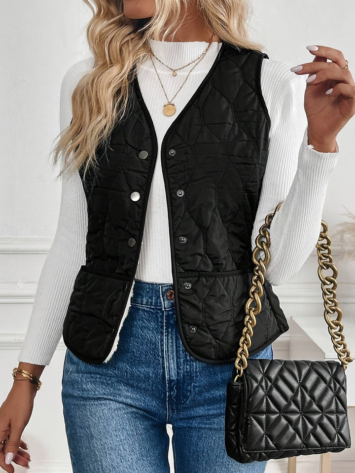 Tallulah reversible quilted gilet with sherpa lining – image 5