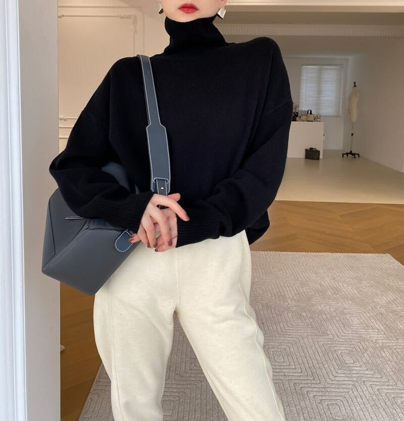 Clementine relaxed turtleneck jumper – image 7