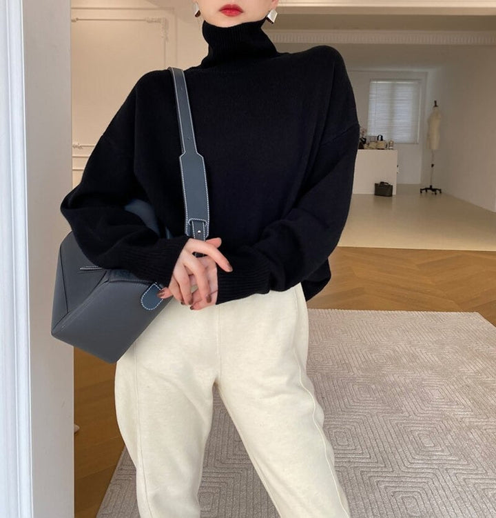 Clementine relaxed turtleneck jumper – image 7