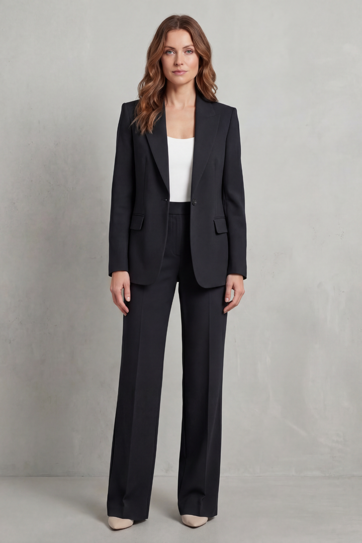 Camelia single button blazer and straight leg trouser suit – image 14