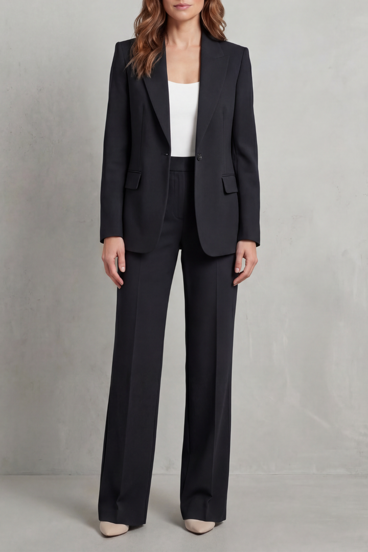 Camelia single button blazer and straight leg trouser suit – image 13