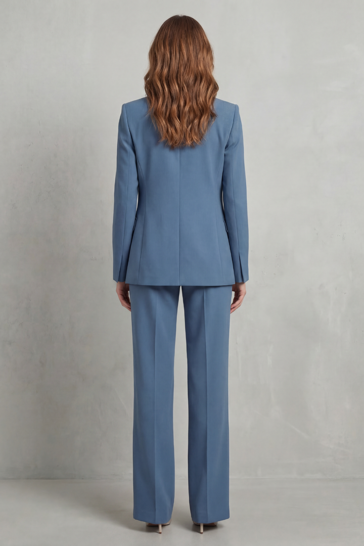 Camelia single button blazer and straight leg trouser suit – image 4