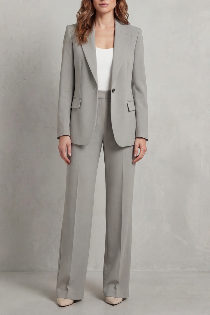 Camelia single button blazer and straight leg trouser suit – image 5
