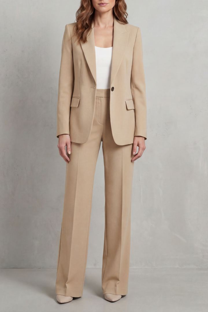 Camelia single button blazer and straight leg trouser suit – image 7