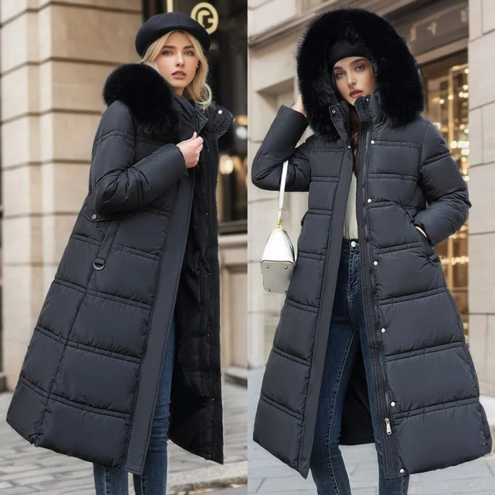 Dorinda faux fur collar winter coat – image 16