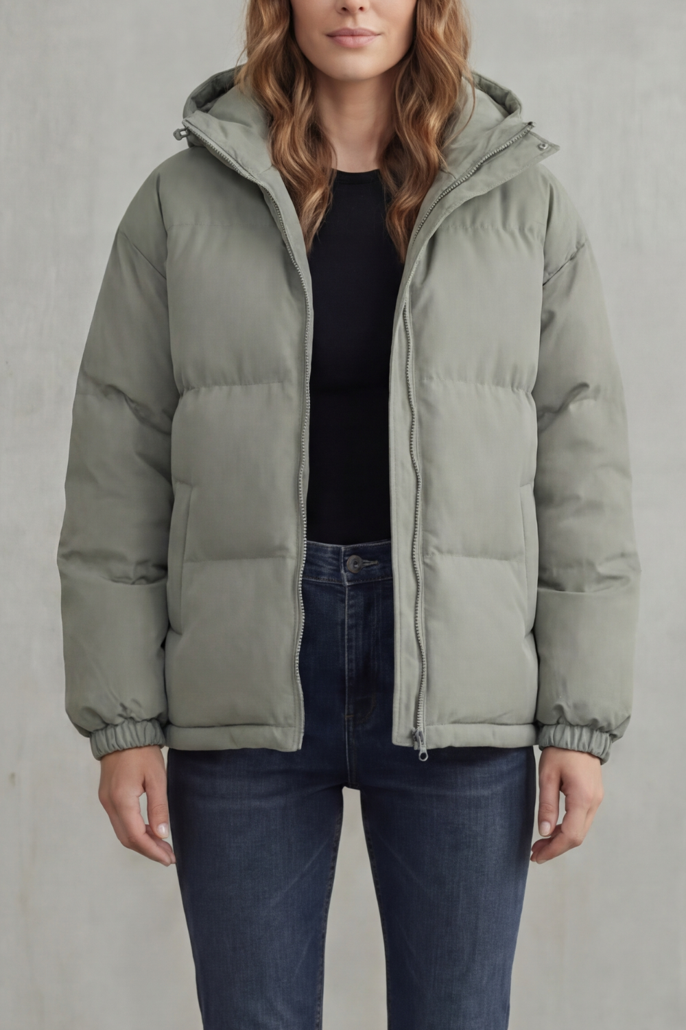 Meinir quilted hooded puffer coat – image 9