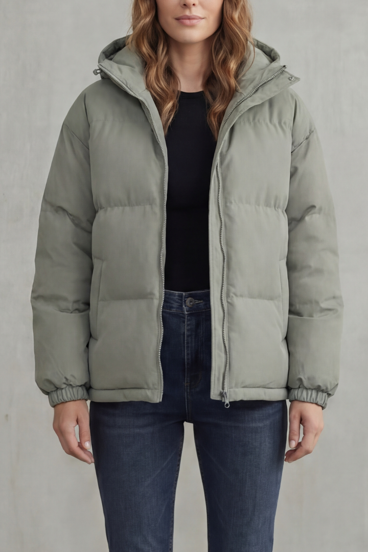 Meinir quilted hooded puffer coat – image 9