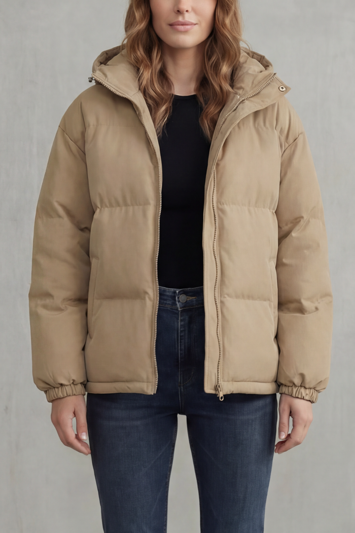 Meinir quilted hooded puffer coat – image 10